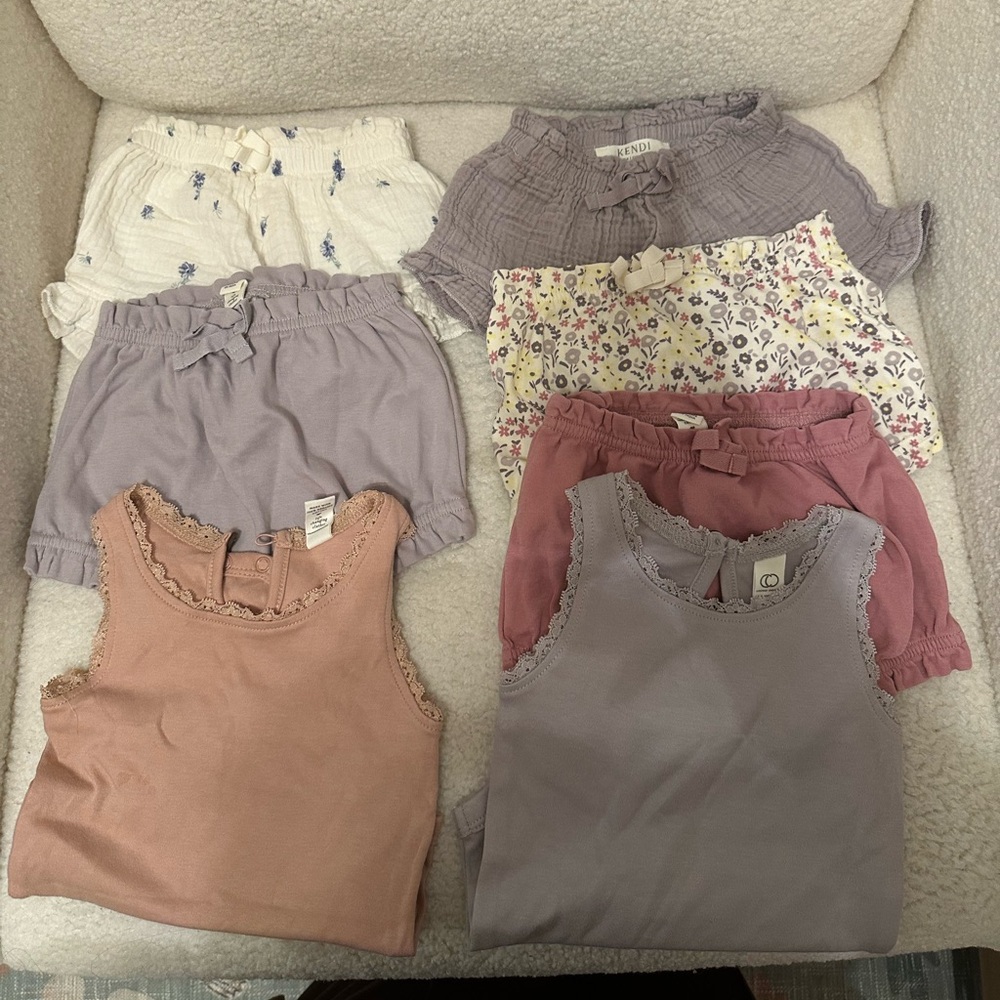 Colored Organics Kendi Baby Girl 3-6 Summer Lot